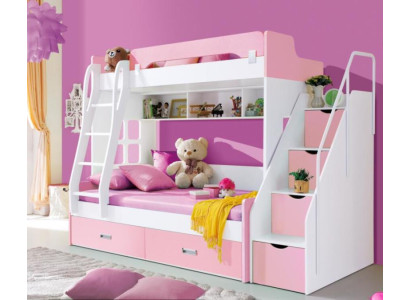 Youth bed Beds Rosa Childrens bed Double bunk bed bunk bed Wood Furniture Wood new