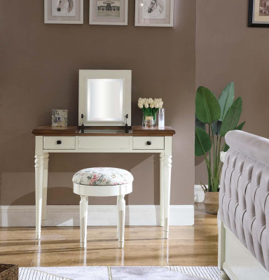 Dressing table Mirror Luxury Console Chest of drawers Bedroom Console table Wood new
