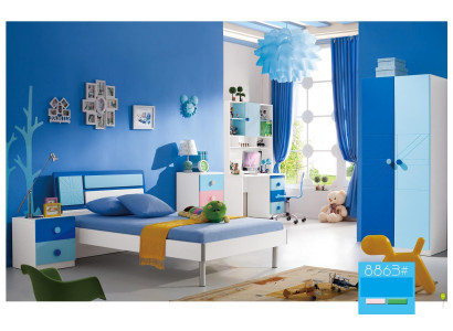 Children's room set bed wardrobe modern youth bedroom new 4-piece set