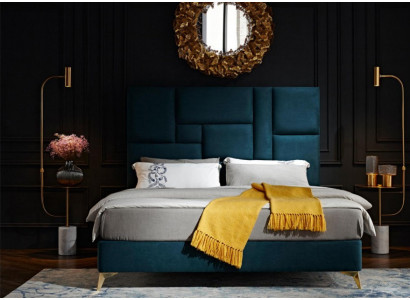 Design bed 180x200cm Double bed Bed Marriage bed Design Luxury Luxur Upholstered bed new