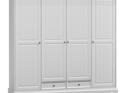Wardrobe Cabinets Wardrobe wall unit Classic Wood Country House White new