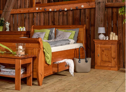 Luxury Bed 2x Bedside table 3 pieces. Set Beds Double bed Bedroom Hotel Ehe new