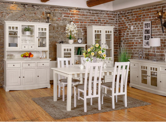 Dining room Design Furniture Country House Chair Group Table +4xChairs 5pcs. Set suite
