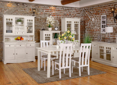 Dining room Design Furniture Country House Chair Group Table +4xChairs 5pcs. Set suite