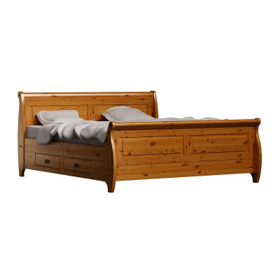Design Luxury Double Hotel Beds Bedroom Wood 180x200cm Bed Upholstery