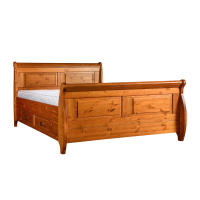 Design Luxury Double Hotel Beds Bedroom Wood 180x200cm Bed Upholstery