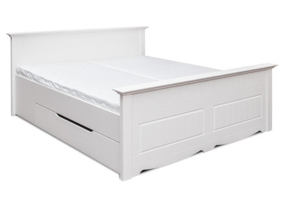 Lit Rembourrage Design Wooden bed and Double Lits Blanc 180x200 Sommeil Chambre