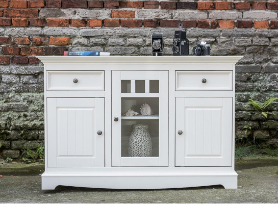 Buffet Wardrobe Bar Cabinet Country House Luxury Italian Wood Furniture White Large new