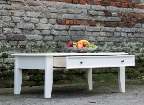 Country House Living room Table Coffee table Handcraft Real Wood Sofa Side Tables