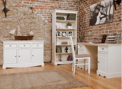 Secretary Set Colonial Style Desk Wardrobe Shelf Table Wood Tables new 3-piece