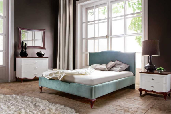 Designer Bed Beds Marriage bed Double bed Upholstered bed Leather bed - Model CL-2