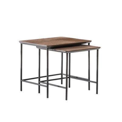 Luxury side tables coffee table modern Holzitsch Complete's set brown new