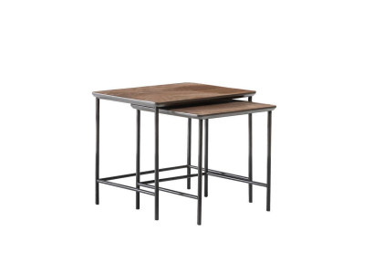 Luxury side tables coffee table modern Holzitsch Complete's set brown new