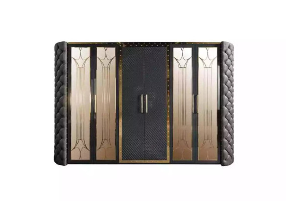 Wardrobe Wardrobe Chesterfield Designer Cabinets Upholstered 315cm