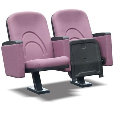 Modern Armchair Armchair Sofa 1 Seater for Theater Cinema Design Luxury Pink Textile