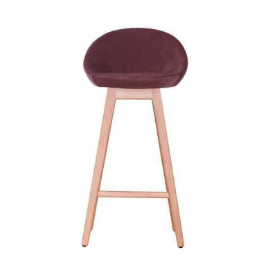Modern Purple Chair Designer Bar Stool Wooden Chair Stylish Luxury Furniture Stool