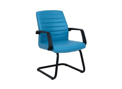 Waiting Room Practice Law Firm Office Furnishings Blue Leather Chairs Conference Chair