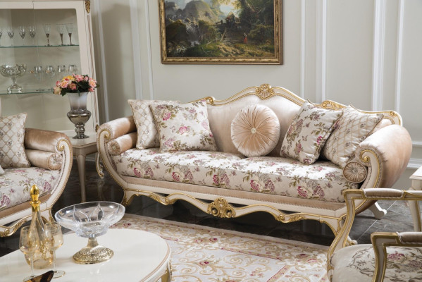 Sofa set Sofa Seater Coffee table Armchair Sofas Set Fabric Luxury Seat 5pcs.