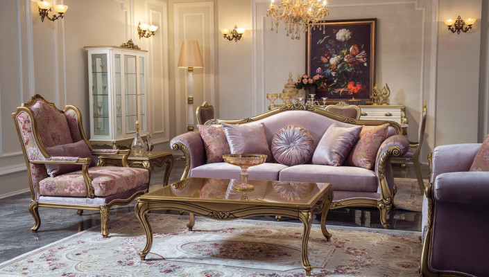 Luxury Furniture Design Armchair Design Single Seater Textile Living room Classic