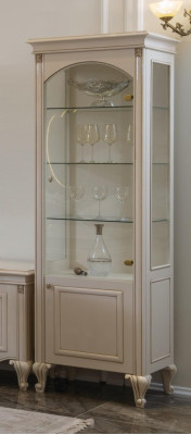 Display case Glass cabinet Wood Cabinets Living room Display cabinets Italian luxury