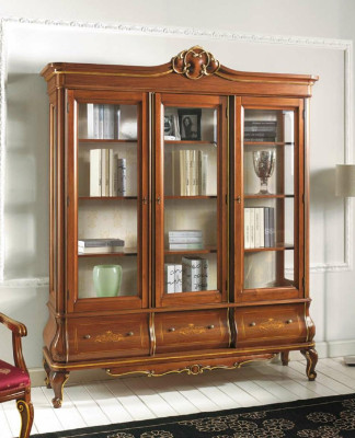 Display case Wardrobe Books Shelf Sideboard Classic Italian Furniture Shelves Wood