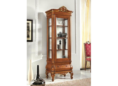 Display case Glass cabinet Wood Cabinets Living room Showcases Italian Luxury Furniture