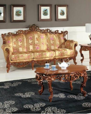 Classic r three-seater sofa + coffee table set Classic Italian furniture 2 pieces
