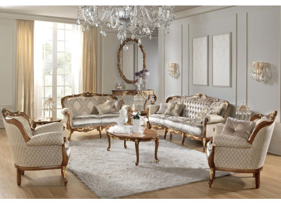 Rococo Italy Sofa Suite Group Classic Seat Sets Solid wood