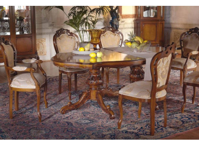 Classic r Luxury Table Wood Tables Baroque Rococo Deco Antique Style Dining Living