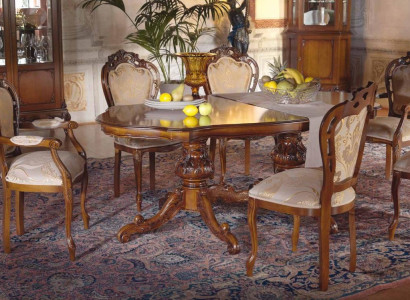 Classic r Luxury Table Wood Tables Baroque Rococo Deco Antique Style Dining Living