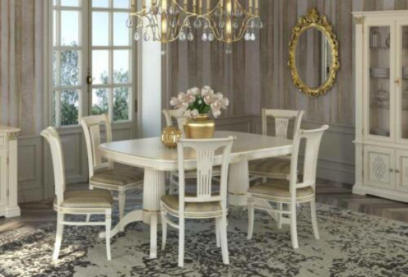 Set 4x Chair Chairs Dining room Suite Furniture Lehn Design Seat Furniture Group Wood