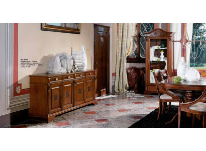 Luxurious Chest of drawers with 4 doors and 4 drawers in brown color