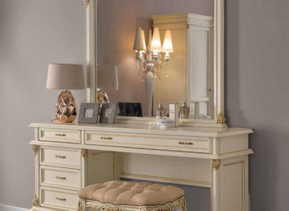Dressing table Baroque Rococo Consoles Tables + Stool Dressing table Make Up Table Solid wood