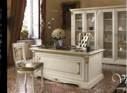 Desk Office Table Noble Solid wood Tables Baroque Rococo Antique Style 186x91cm new