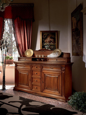 XXL Buffet Chest of drawers Chests of drawers Wardrobe Baroque Rococo Sideboard Console Solid wood