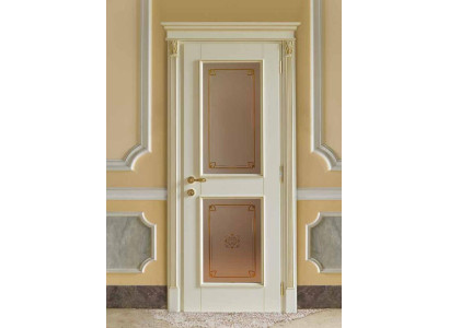 Door + frame interior doors baroque custom-made classic solid wood doors Italy new