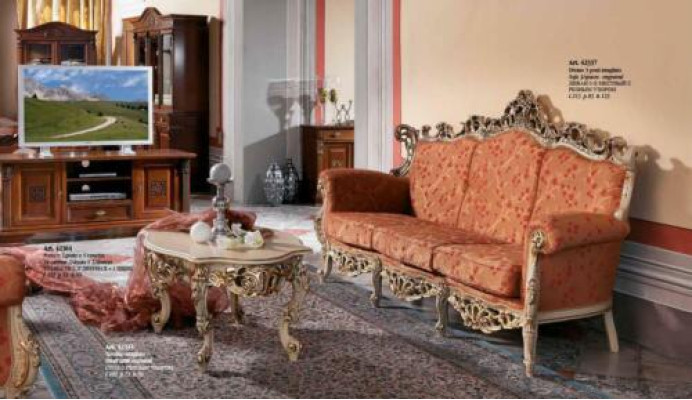Sofa Baroque Rococo Three Seater 3 Seater Couch Upholstery Sofas Couches Solid wood