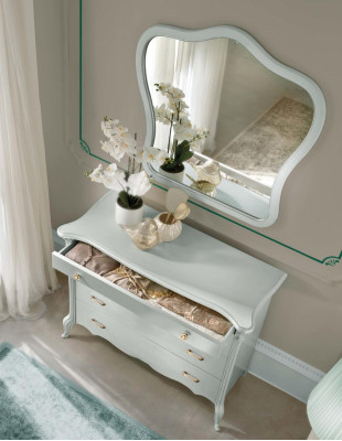 Chest of drawers with 4 drawers sideboard white sideboard wardrobe sideboard Kopmmoden