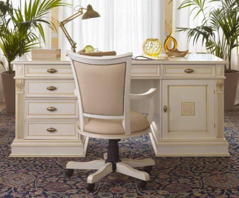 Luxury Desk Table Office Office Antique Style Rococo Baroque Desks new
