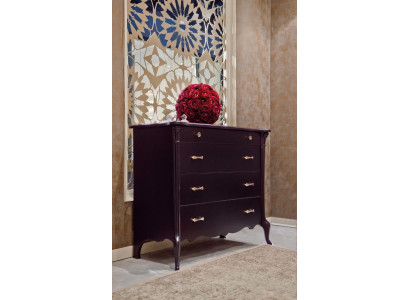 Chest of drawers with 4 drawers Sideboard Sideboard Wood Wardrobe Sideboard Chests of drawers Purple