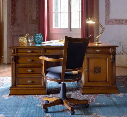 Furnishings Study room Office Furniture Table Armchair 2-piece Suite Baroque
