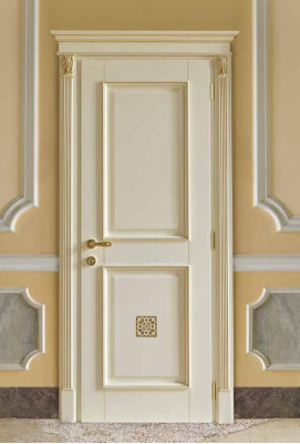 Door + frame interior doors Baroque custom-made Classic Solid wood doors Italy new!