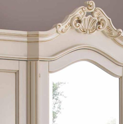 Wardrobe Wardrobe Bedroom Coat rack Solid wood Baroque Italian Furniture new