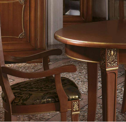 Dining Table Suite Designer Tables + 4x Chair Set Solid wood Complete Set Living