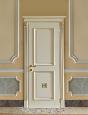 Door + frame interior doors Baroque custom-made Classic Solid wood doors Italy new!