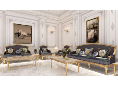 Living landscape Sofa Couch 6-piece Suite 3 2 1 Seater Coffee table 2x Side table