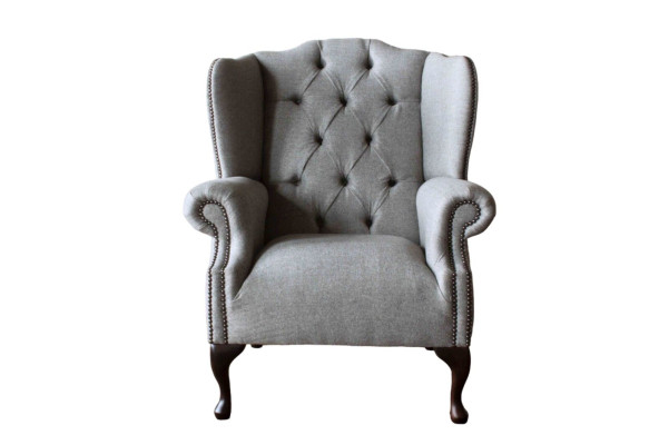 Luxury Upholstery Classic Chesterfield Armchair wing chair single seater new