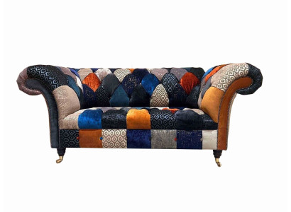Sofas Seat Fabric Design Three Seater Luxury Chesterfield Furniture Multicolored