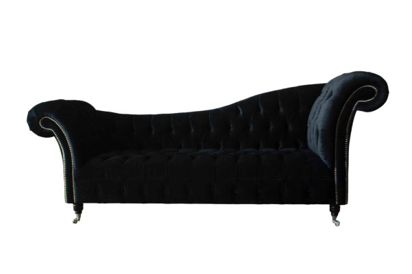 Sofa Luxury Textile Chesterfield Couch Upholstery 3 Seater Suite Blue Velvet