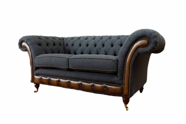Sofa 2 Seater Design Sofas Upholstery Couches Textile Chesterfield Two-seater